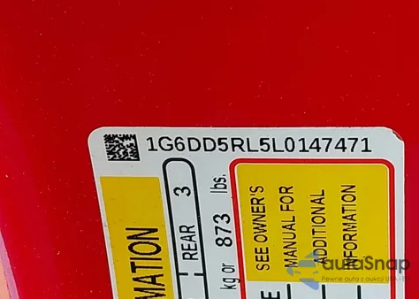 2020 Cadillac Ct4 V-Series from USA, damaged, VIN 1G6DD5RL5L0147471